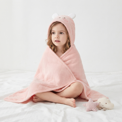 Little Manta Bubble Kids Hooded Towel
