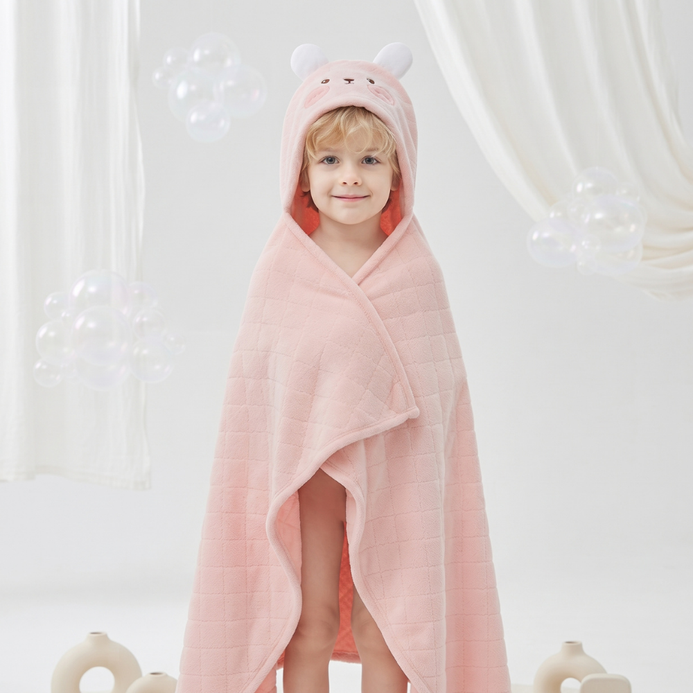 Little Manta Bubble Kids Hooded Towel