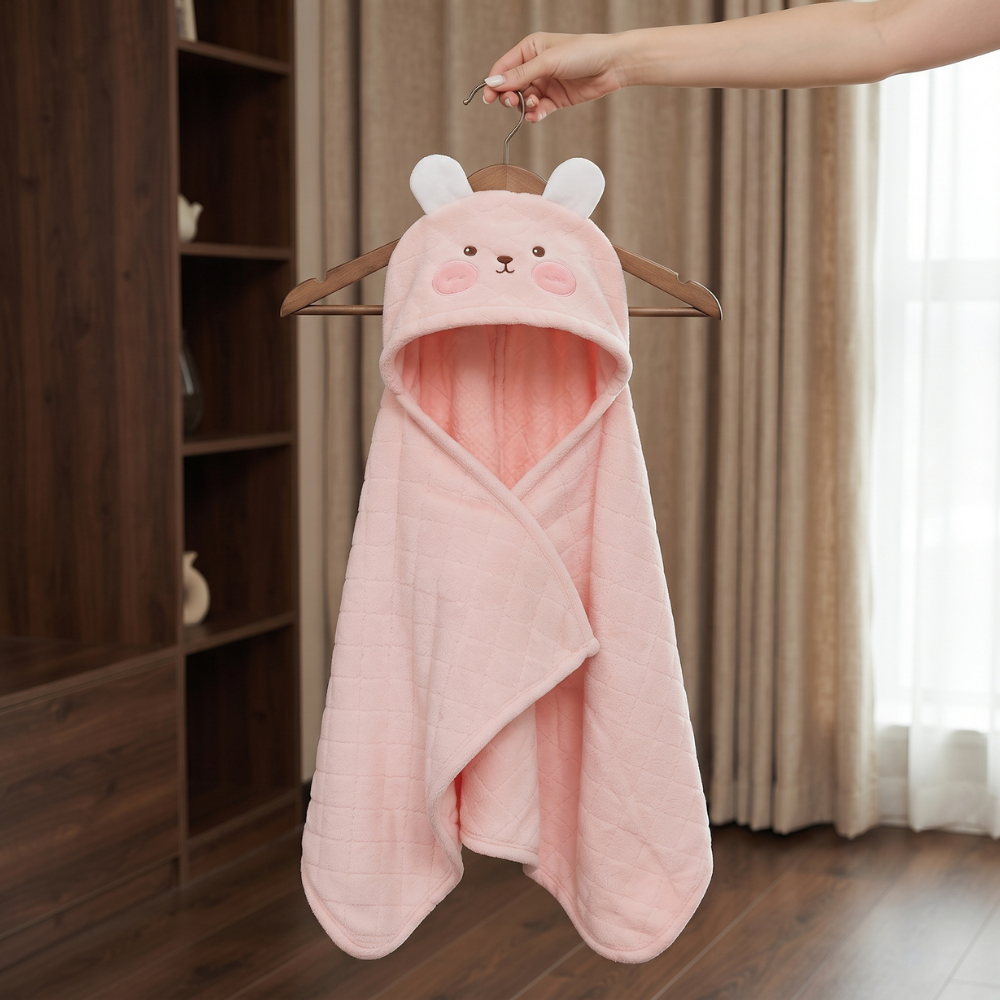 Little Manta Bubble Kids Hooded Towel