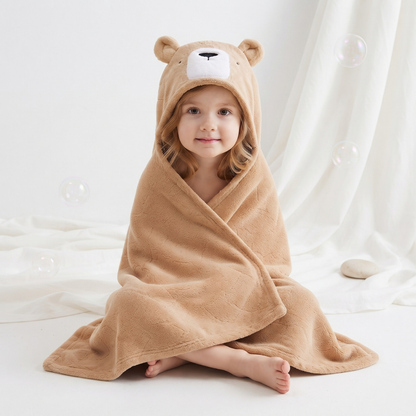 Little Manta Bubble Kids Hooded Towel