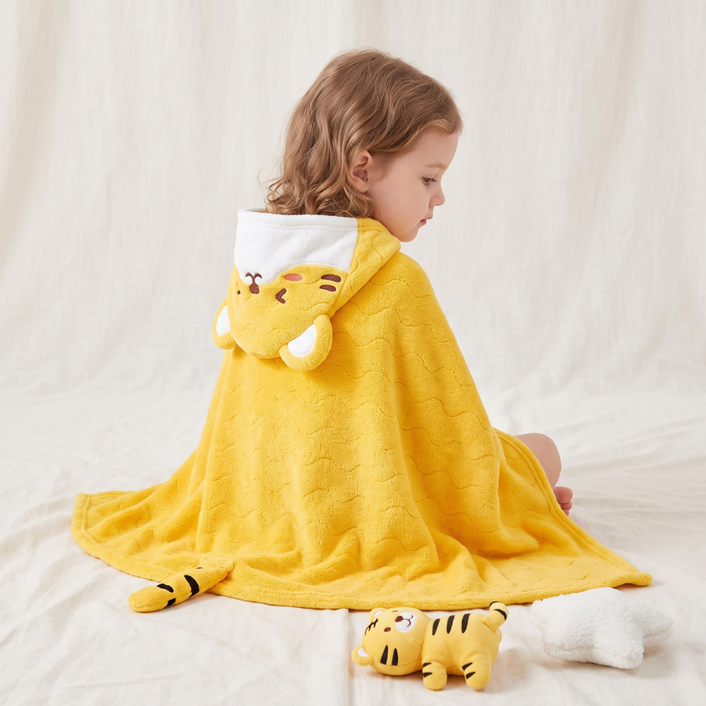 Little Manta Bubble Kids Hooded Towel