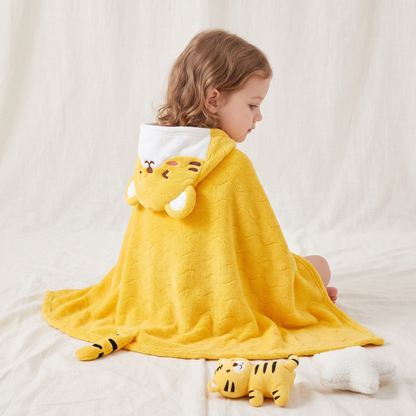 Little Manta Bubble Kids Hooded Towel