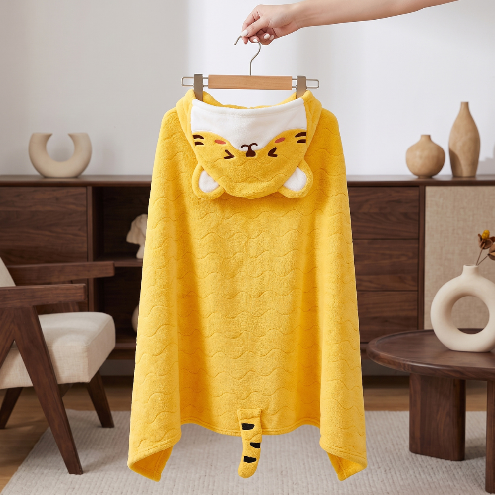 Little Manta Bubble Kids Hooded Towel
