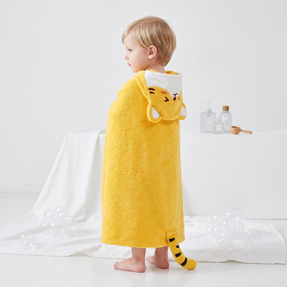 Little Manta Bubble Kids Hooded Towel