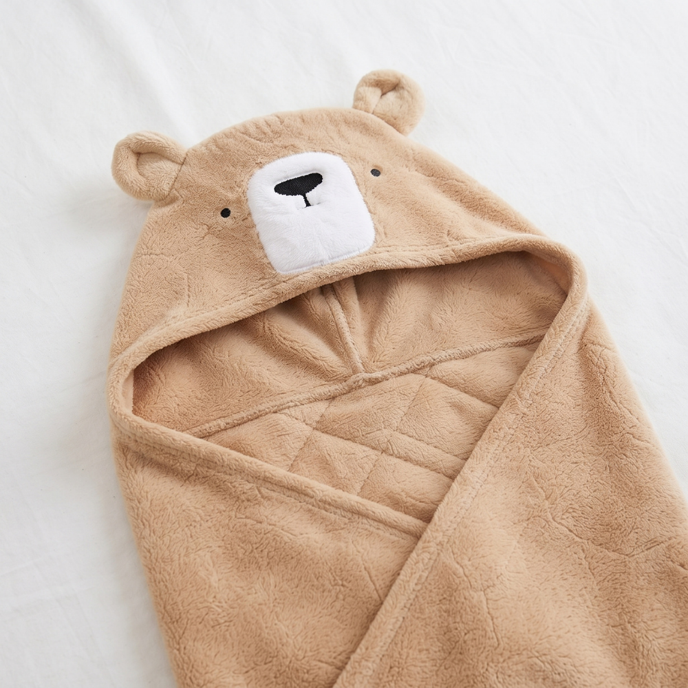 Little Manta Bubble Kids Hooded Towel