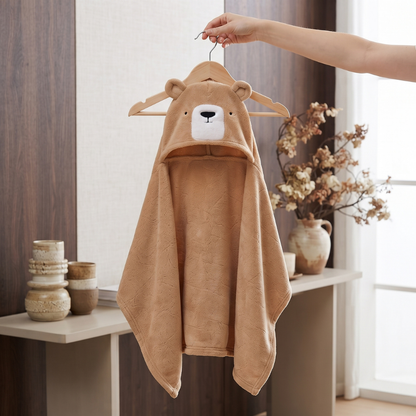 Little Manta Bubble Kids Hooded Towel