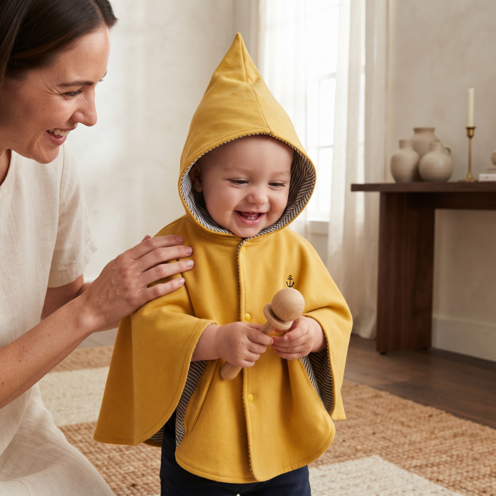 Little Manta Baby Hooded Cape