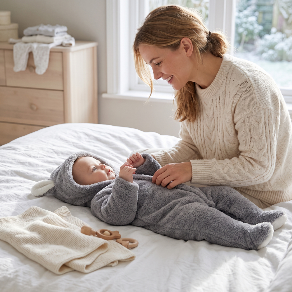 Little Manta Rabbit Baby Romper