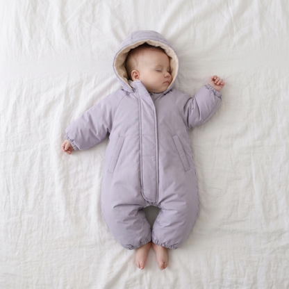 Little Manta Hooded Baby Snowsuit
