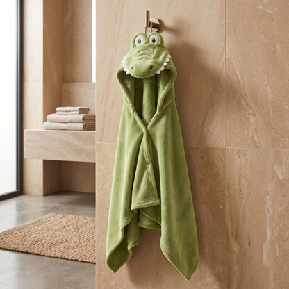 Little Manta Bubble Hooded Baby Towel