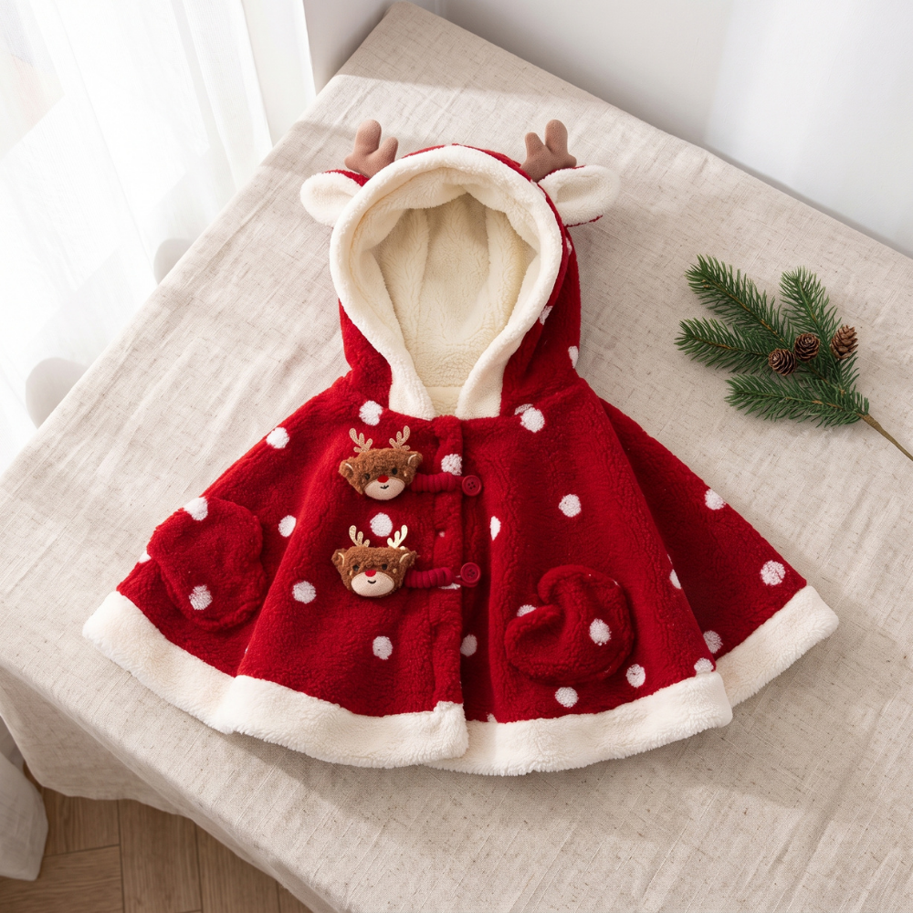 Little Manta Berry Kids Hooded Cloak