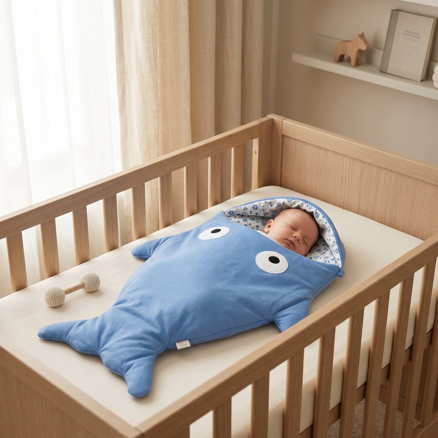 Little Manta Shark Baby Sleeping Bag