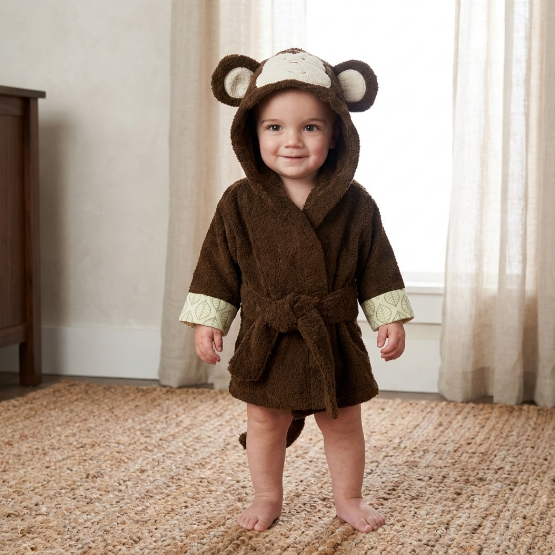 Baby Animal Hooded Bath Towel Robe