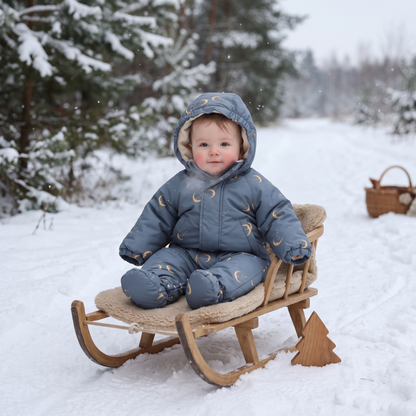 Little Manta Hooded Baby Snowsuit
