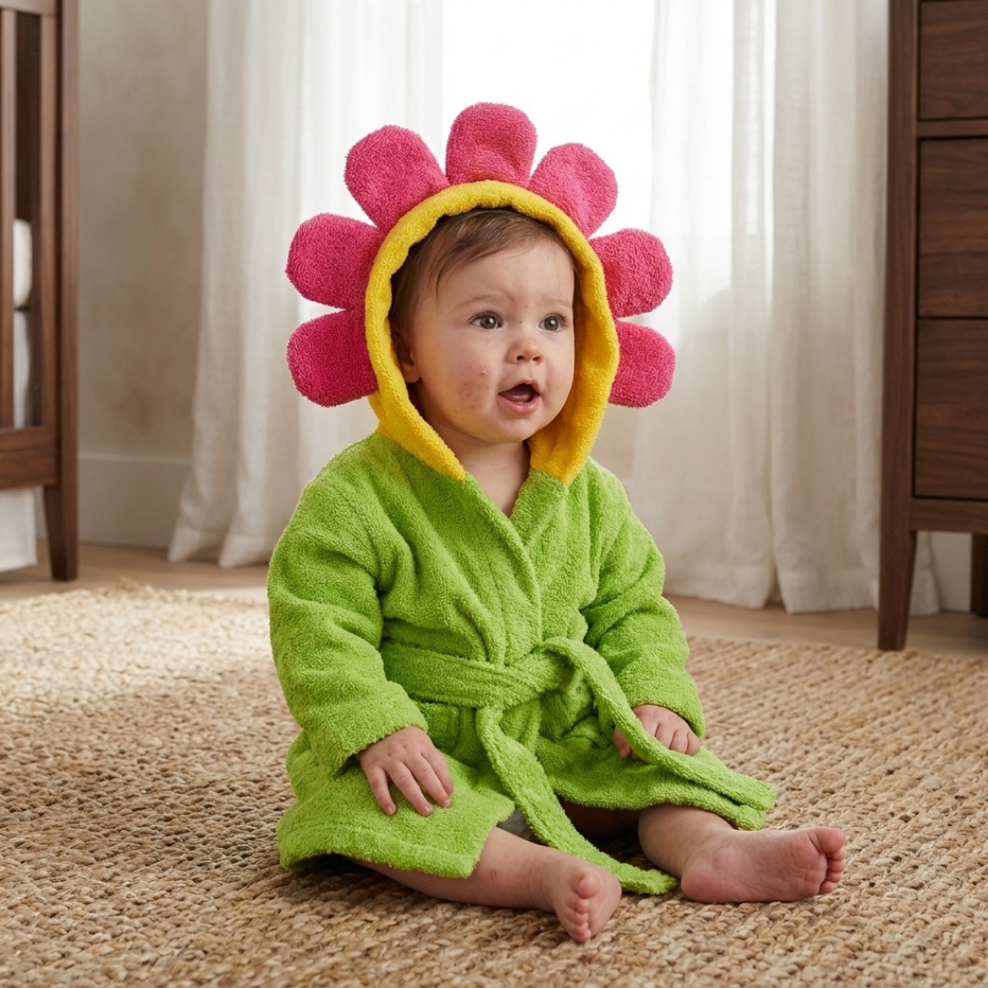 Baby Animal Hooded Bath Towel Robe