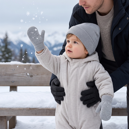 Little Manta Baby Hat & Mittens Set