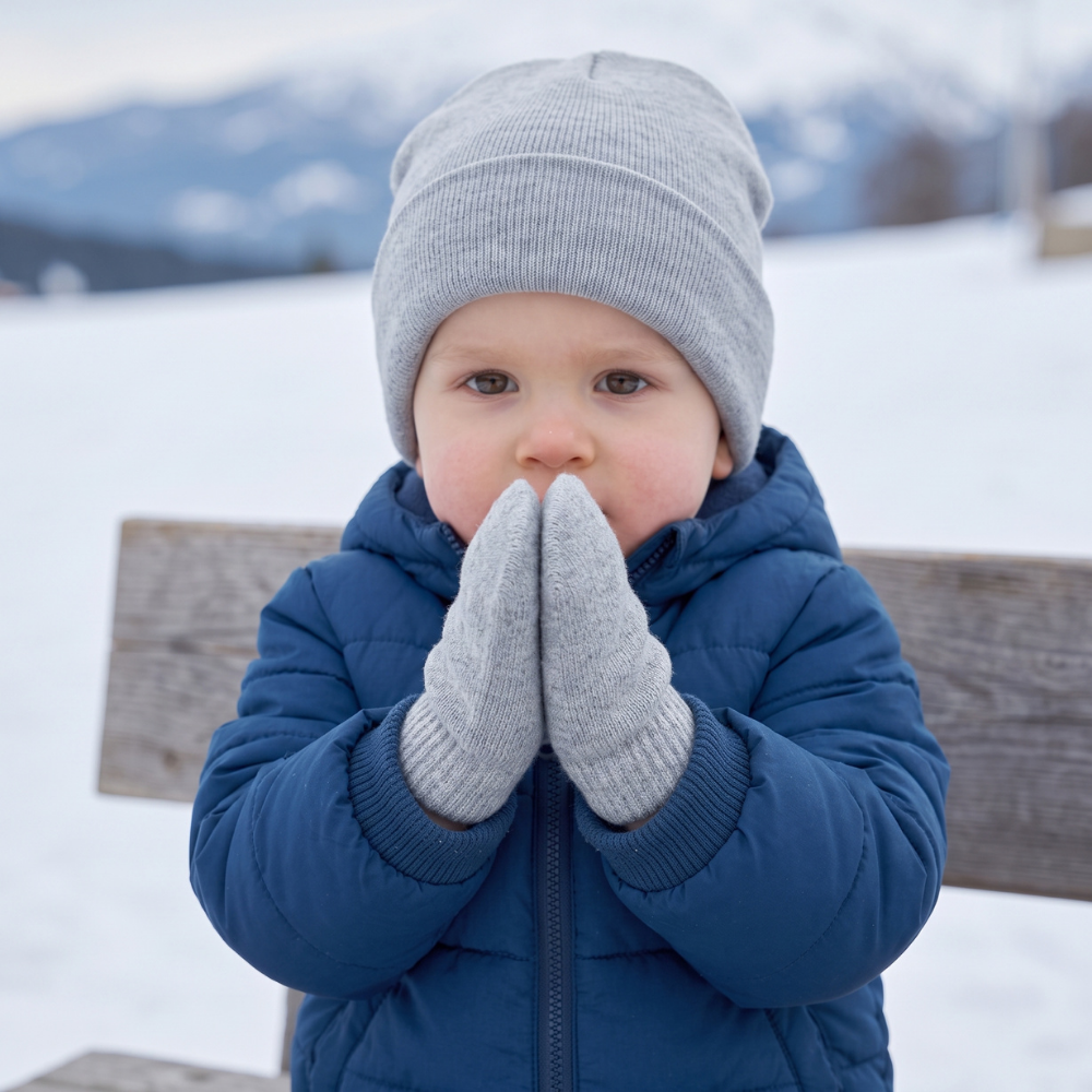 Little Manta Baby Hat & Mittens Set