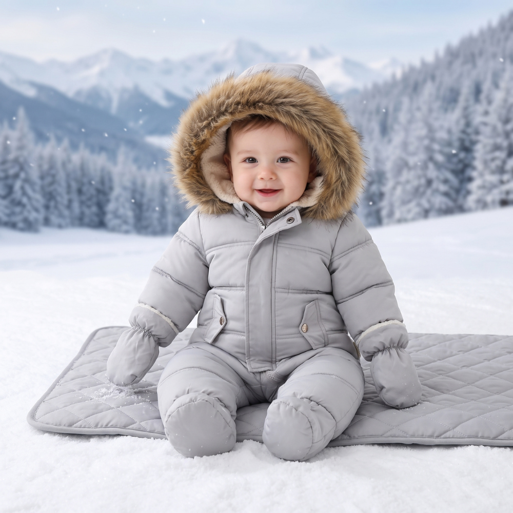 Little Manta Hooded Winter Romper