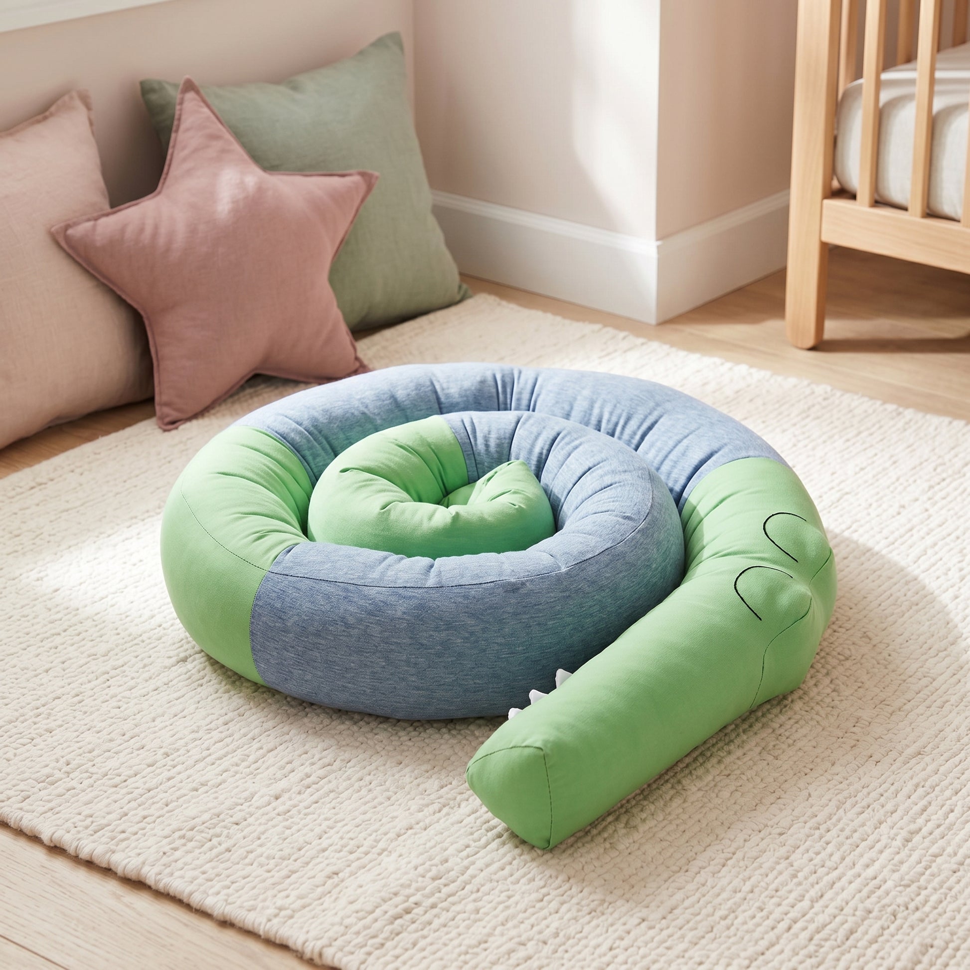 Animal Crib Bumper Liner Plush Toy