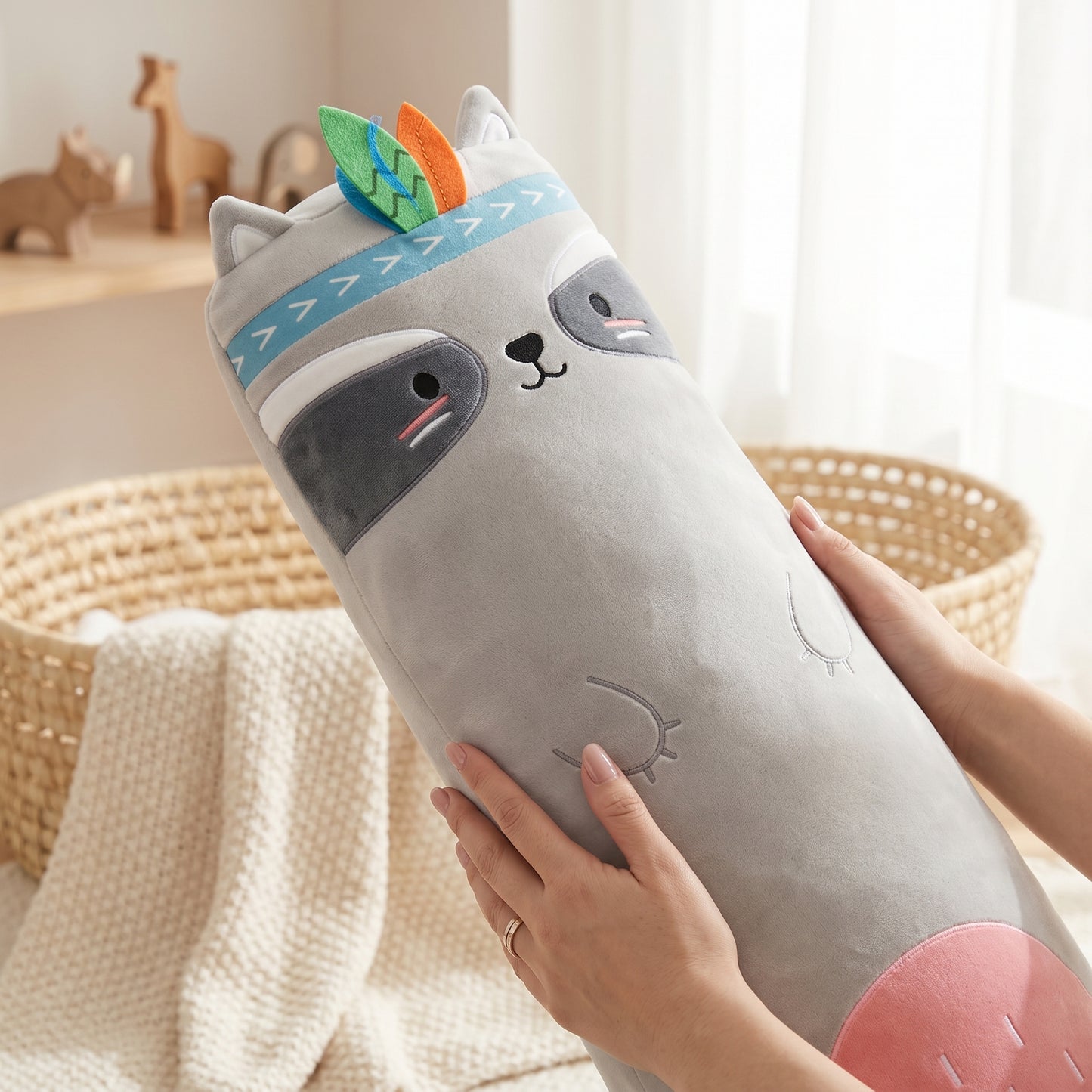 Animal Strip Plush Pillow Toy