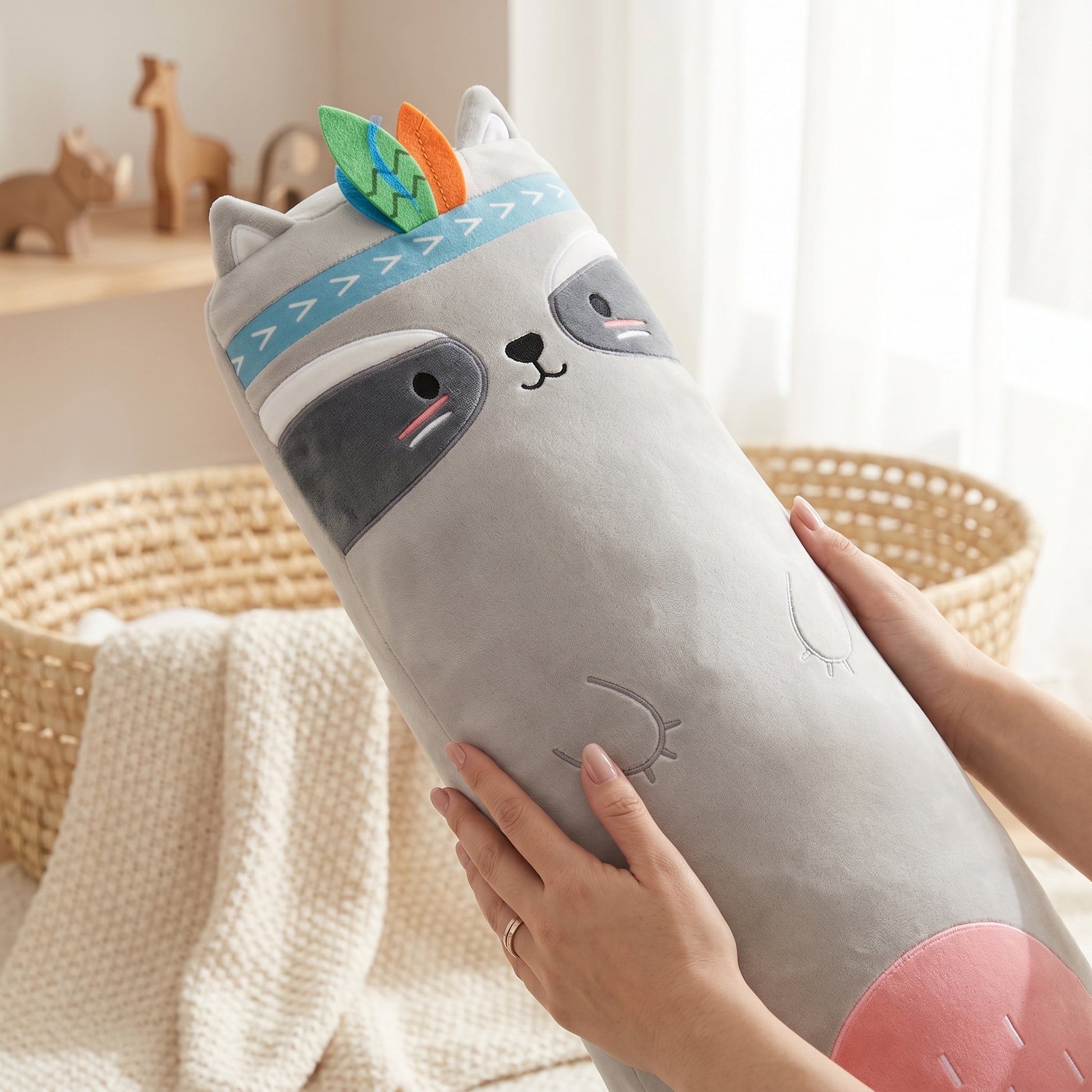 Animal Strip Plush Pillow Toy
