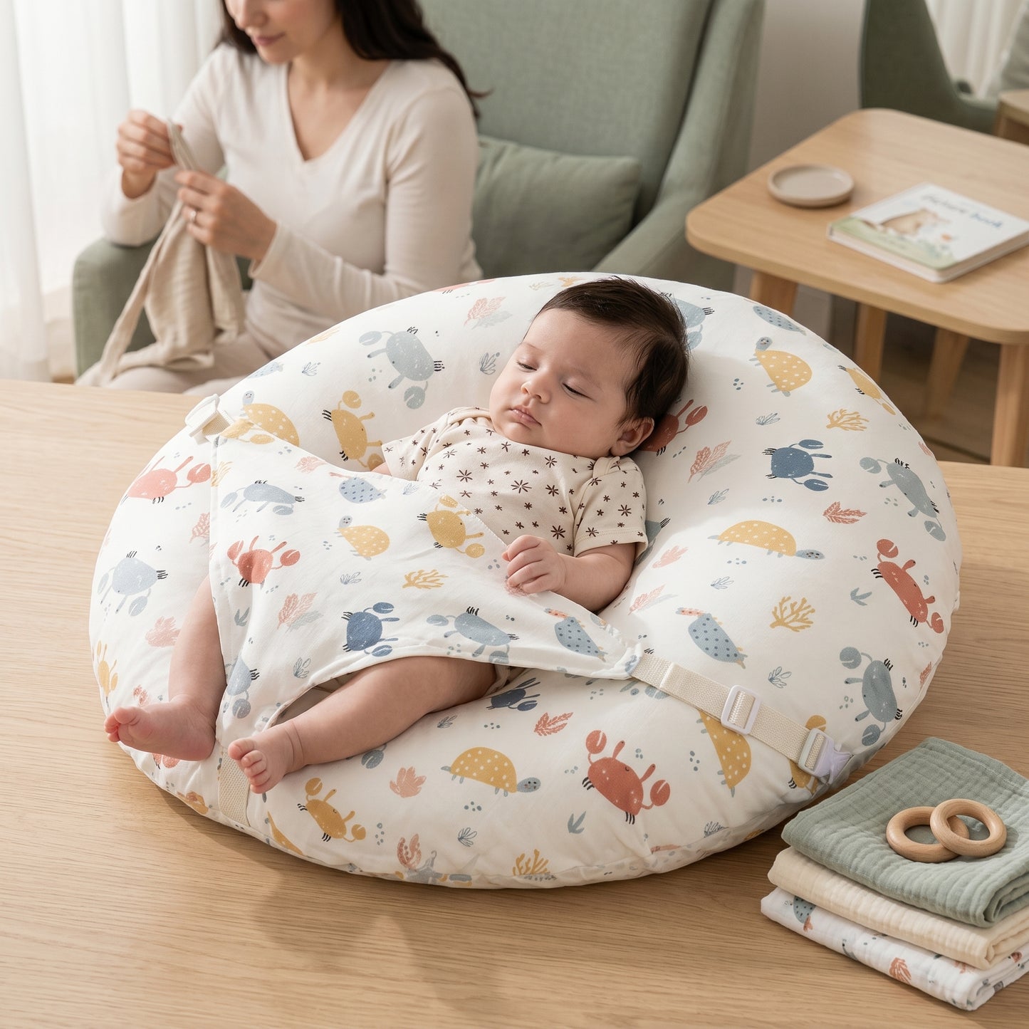 Anti-Reflux Slope Nursing Pillow Printed