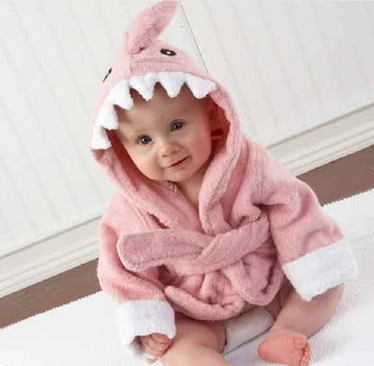Baby Animal Hooded Bath Towel Robe