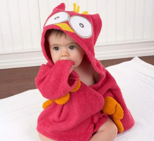 Baby Animal Hooded Bath Towel Robe