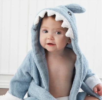 Baby Animal Hooded Bath Towel Robe