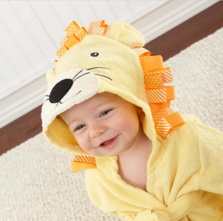 Baby Animal Hooded Bath Towel Robe