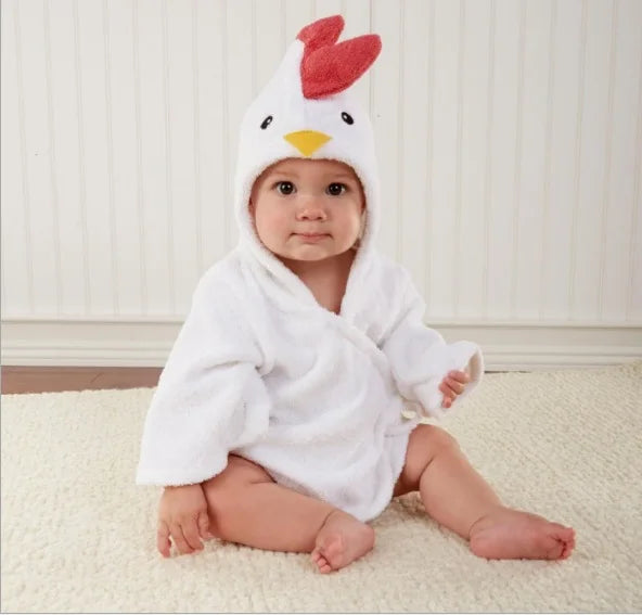 Baby Animal Hooded Bath Towel Robe