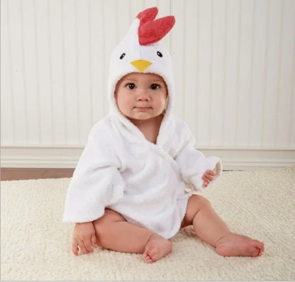 Baby Animal Hooded Bath Towel Robe