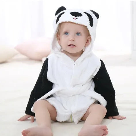 Baby Animal Hooded Bath Towel Robe