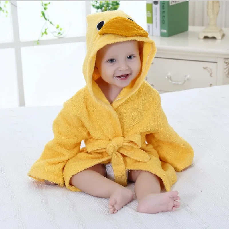 Baby Animal Hooded Bath Towel Robe