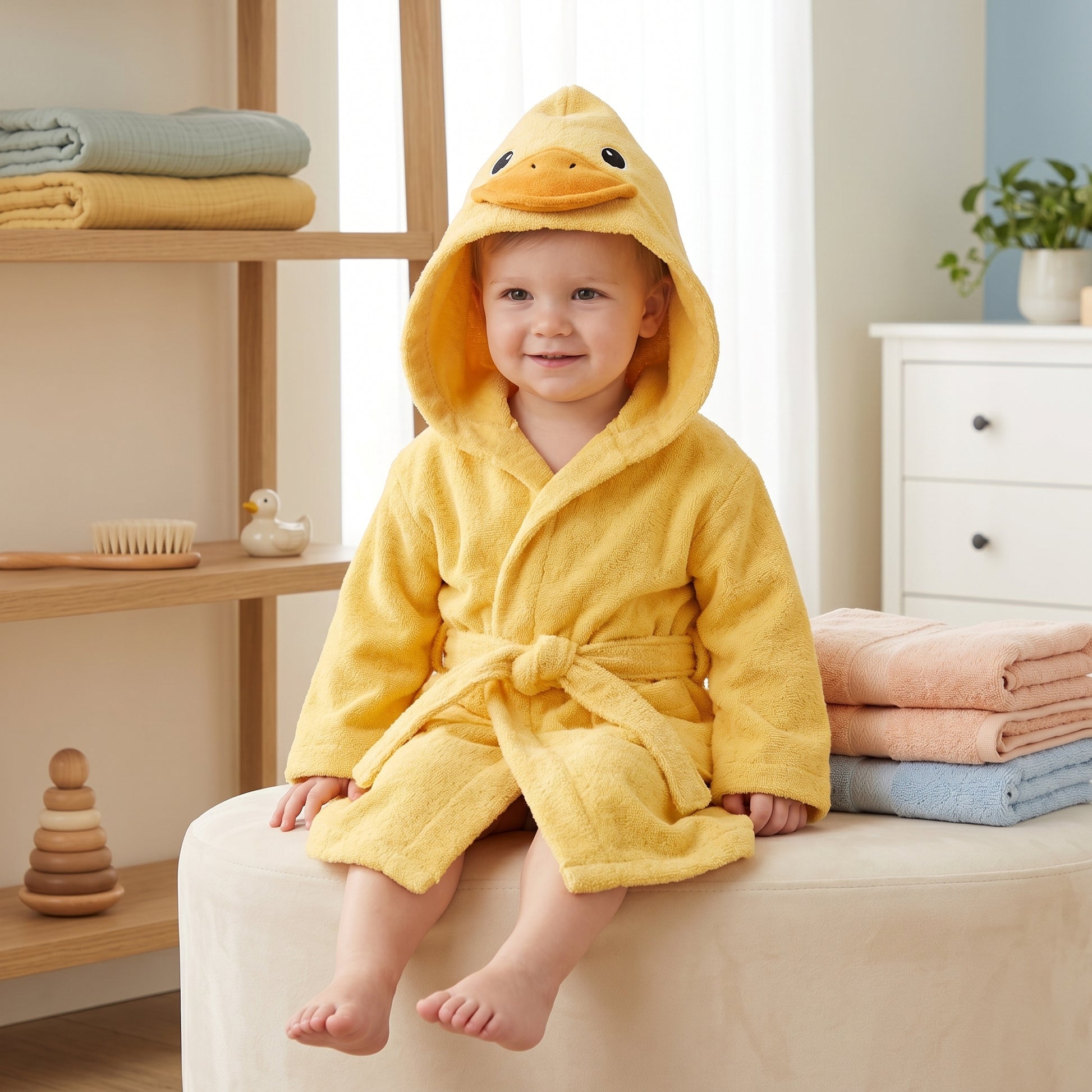 Baby Animal Hooded Bath Towel Robe