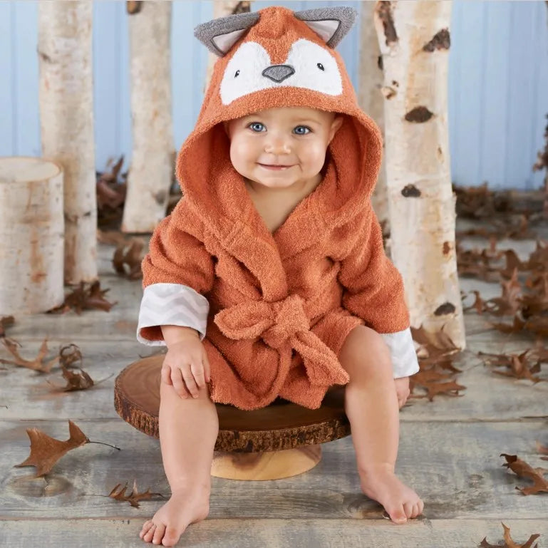 Baby Animal Hooded Bath Towel Robe