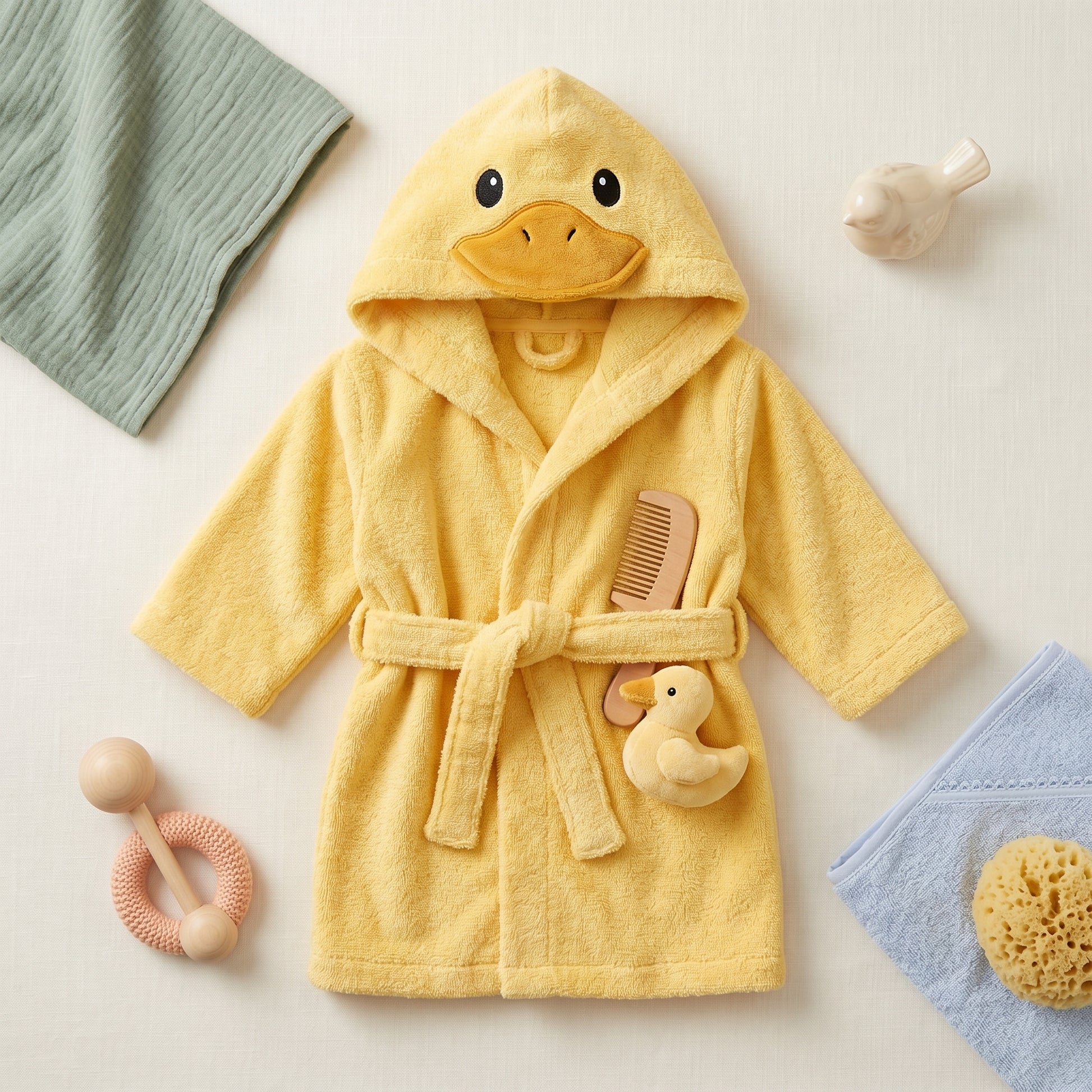 Baby Animal Hooded Bath Towel Robe