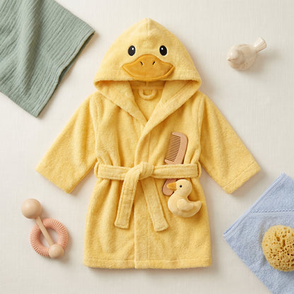 Baby Animal Hooded Bath Towel Robe