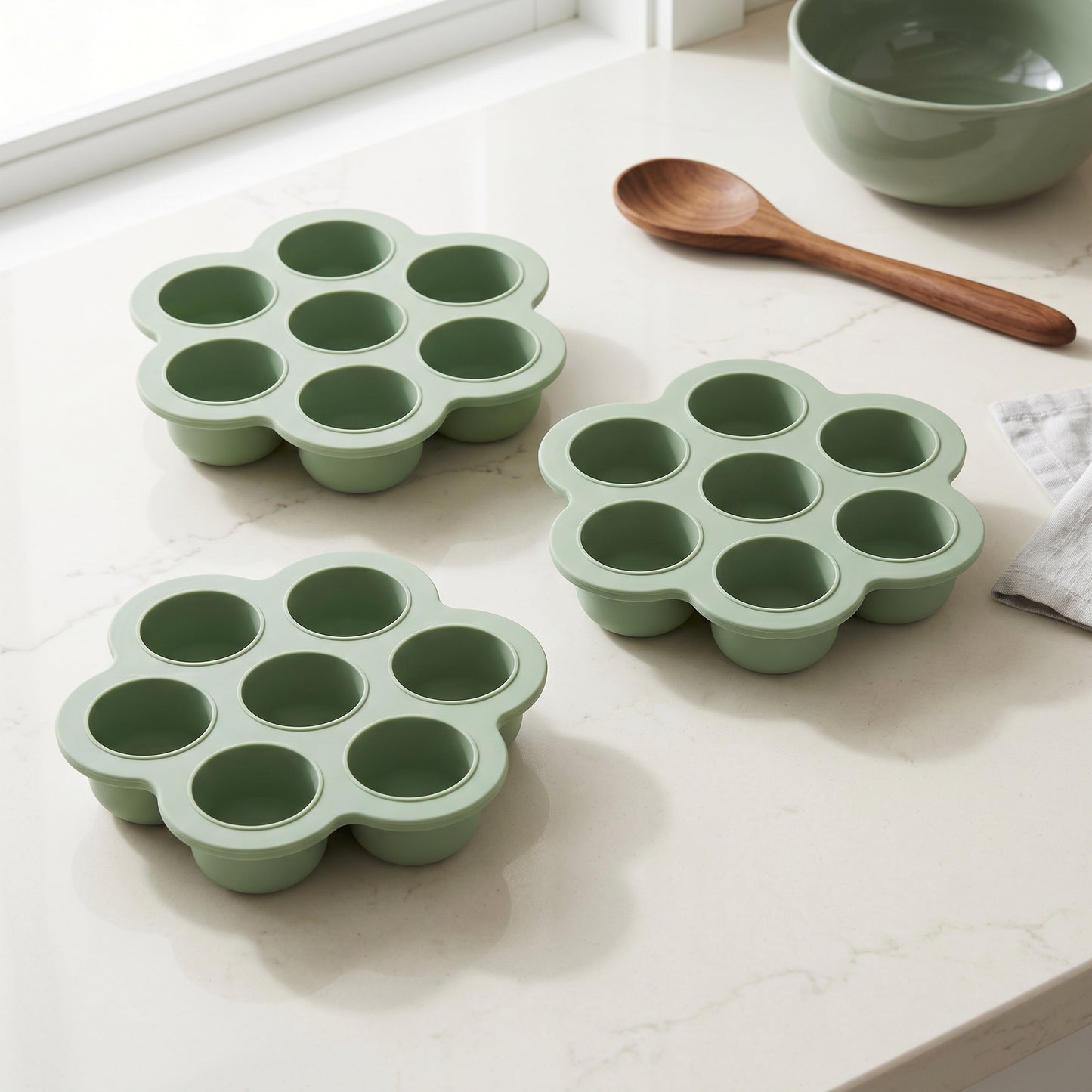 Baby Food Freezer Tray with Lids 3 Pack