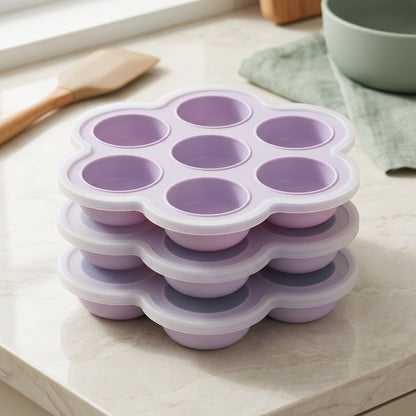 Baby Food Freezer Tray with Lids 3 Pack