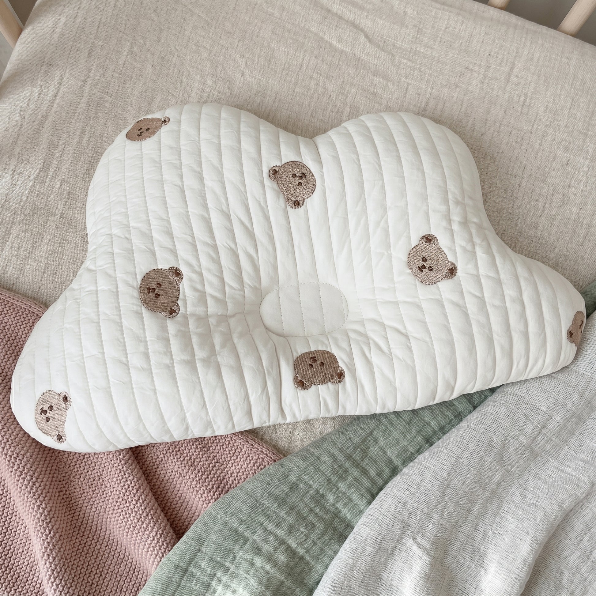 Baby Head Bear Shaping Pillow
