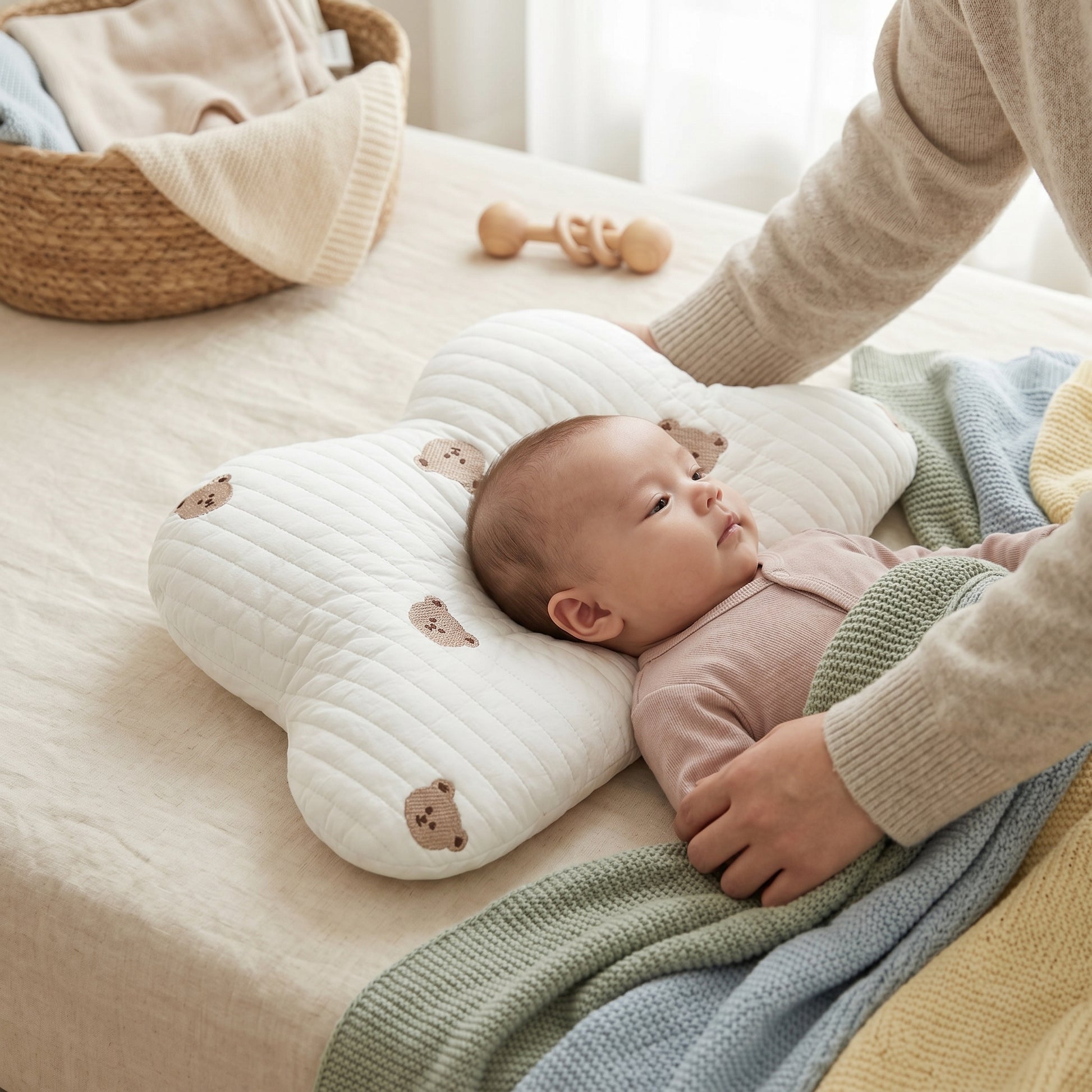 Baby Head Bear Shaping Pillow