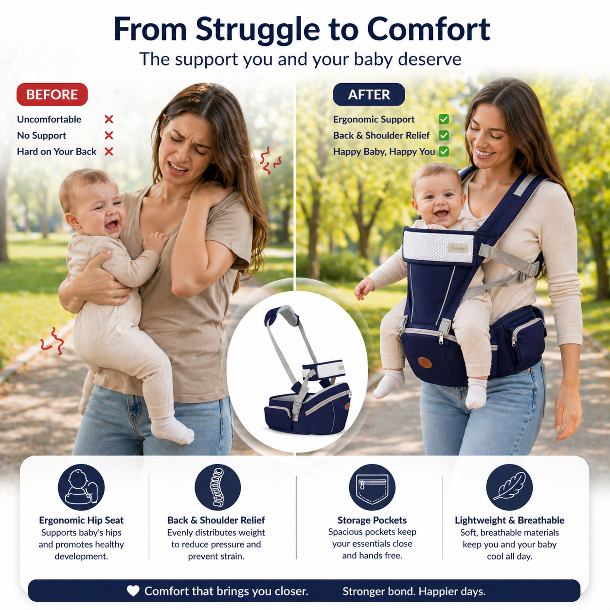Baby Hip Seat Carrier