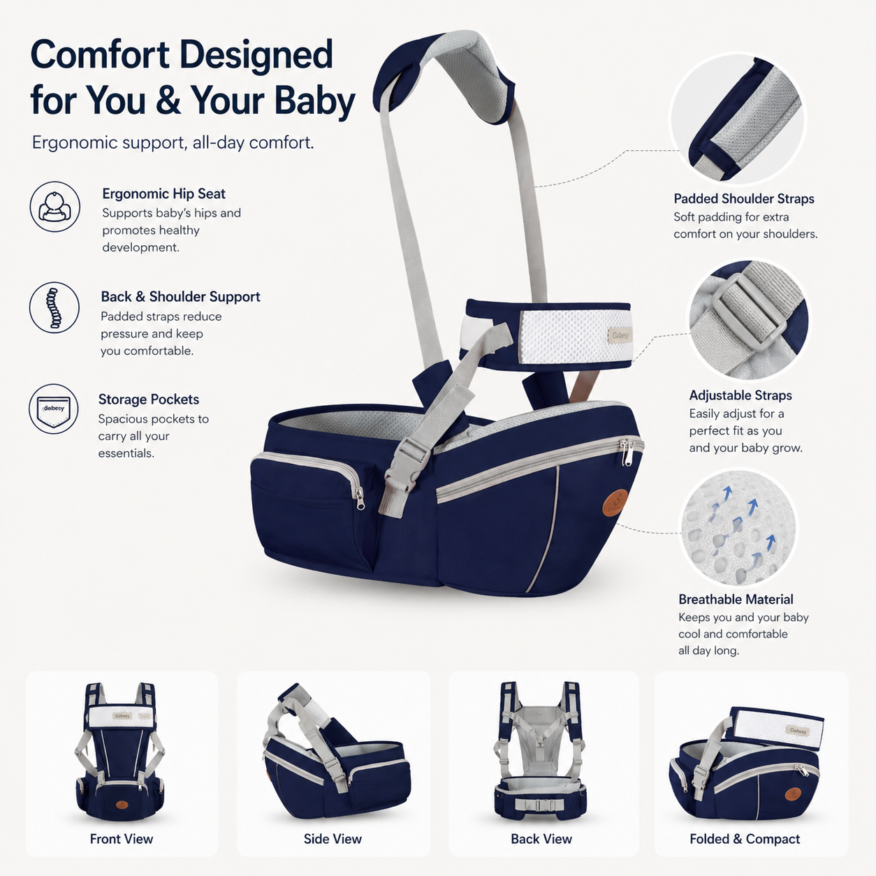 Baby Hip Seat Carrier