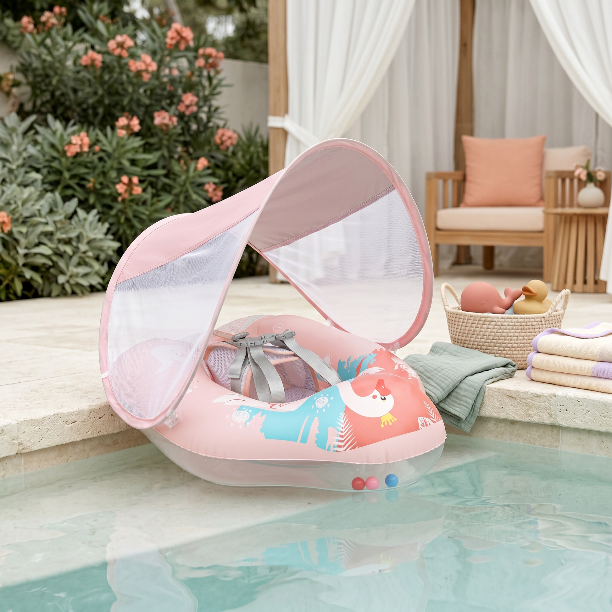 Baby Inflatable Swimming Float Ring with Seat