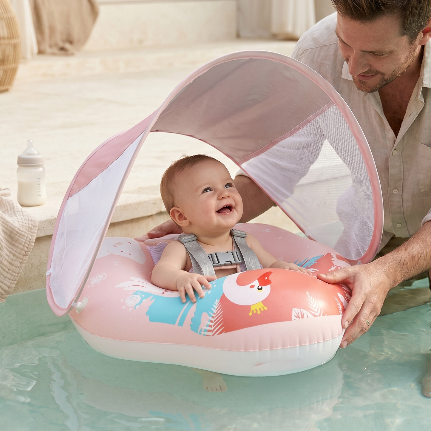 Baby Inflatable Swimming Float Ring with Seat