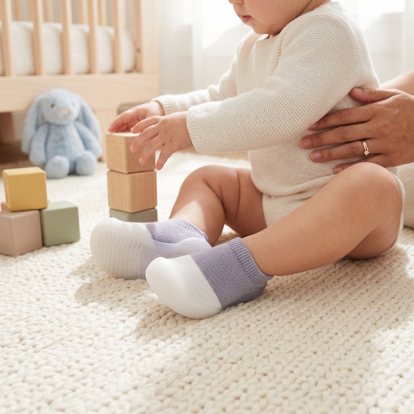 Baby Sock Shoes Stretchy Slip On Toddler Walker