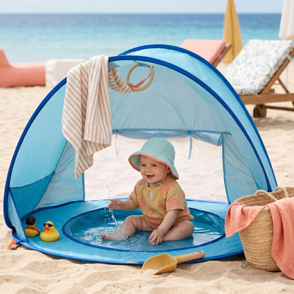 Beach Sun Tent with Paddling Pool