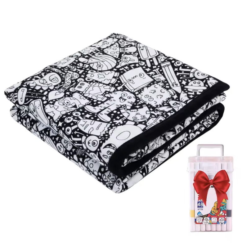 Little Manta DIY Coloring Blanket