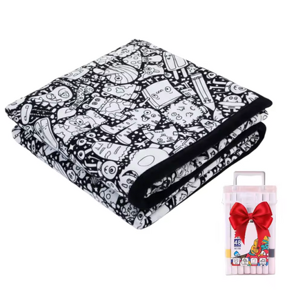 Little Manta DIY Coloring Blanket